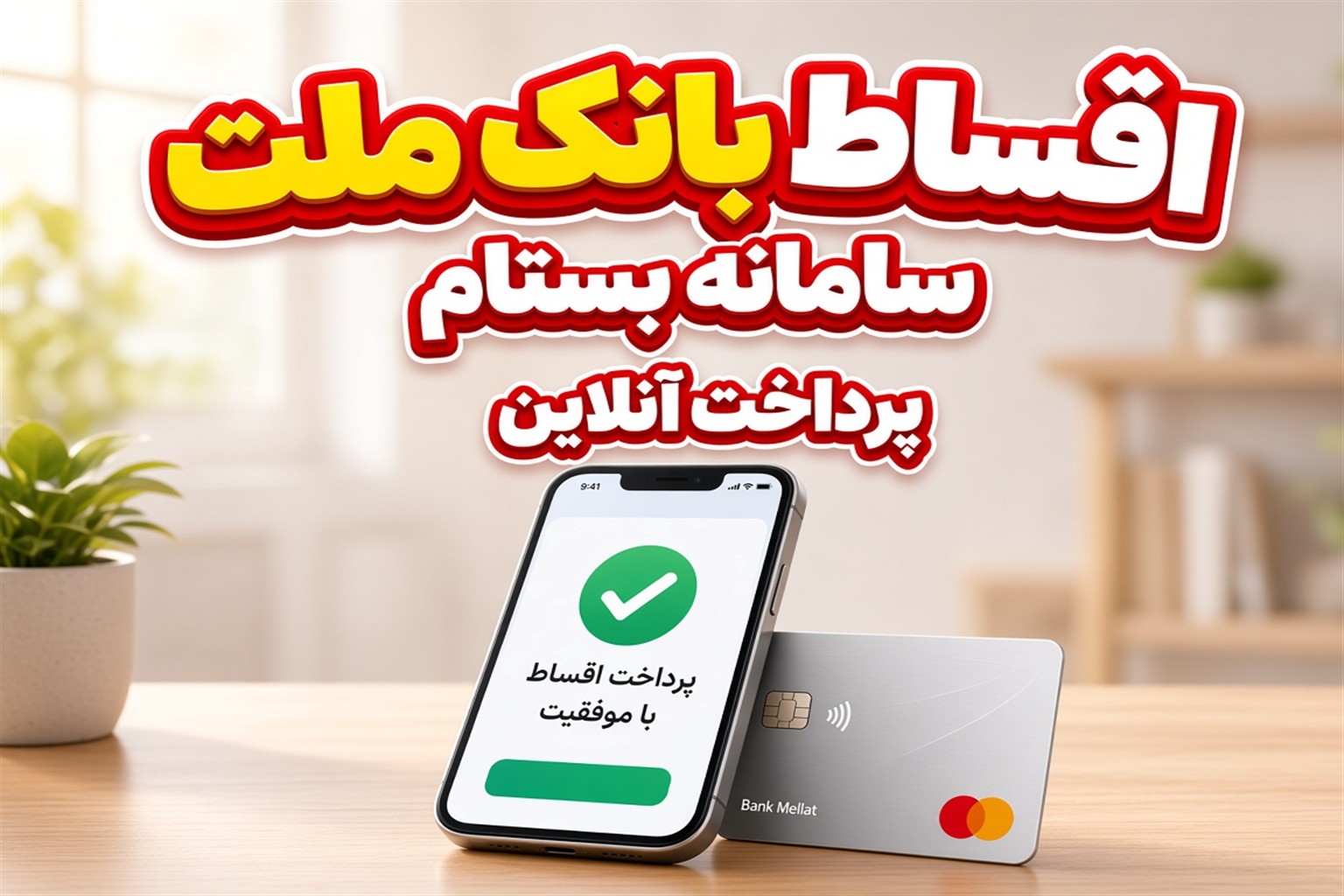 بازپرداخت اقساط تسهیلات متمرکز بانک ملت | بستام و کارت مجازی