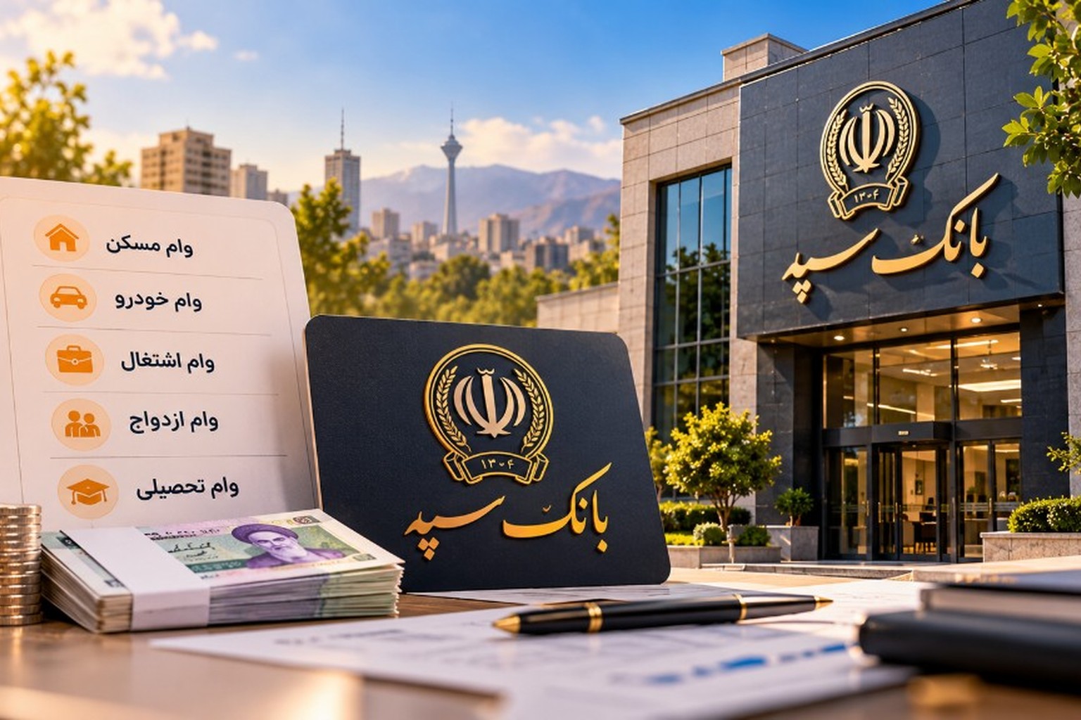 بانک سپه | بانکداری دیجیتال، omidbank و راهنمای وام