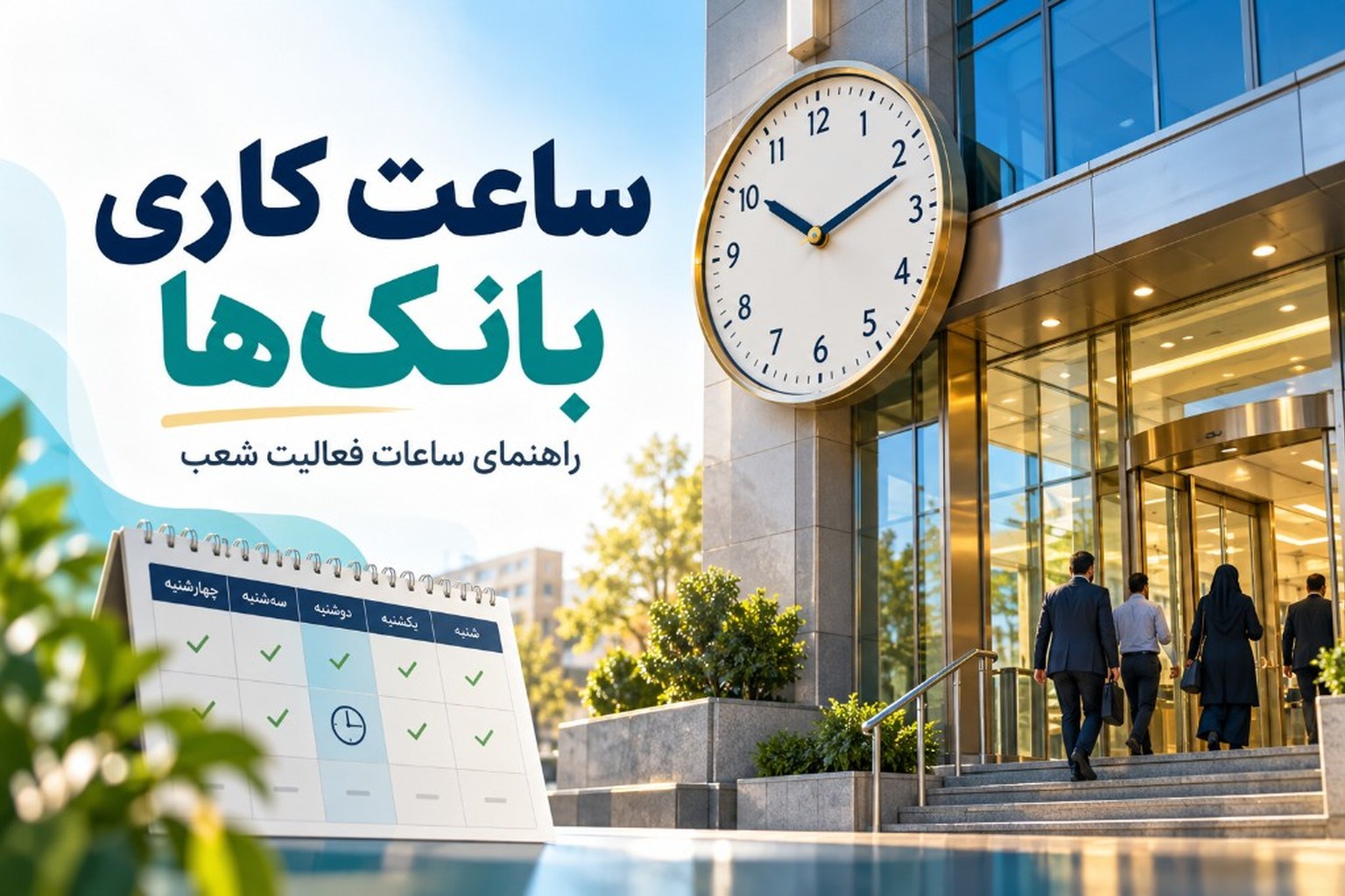 ساعت کاری بانک های دولتی و خصوصی امروز؛ جدول شعب و پنجشنبه