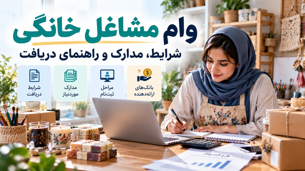 وام مشاغل خانگی ۱۴۰۵ | سقف ۲۰۰ میلیون، مجوز و سامانه