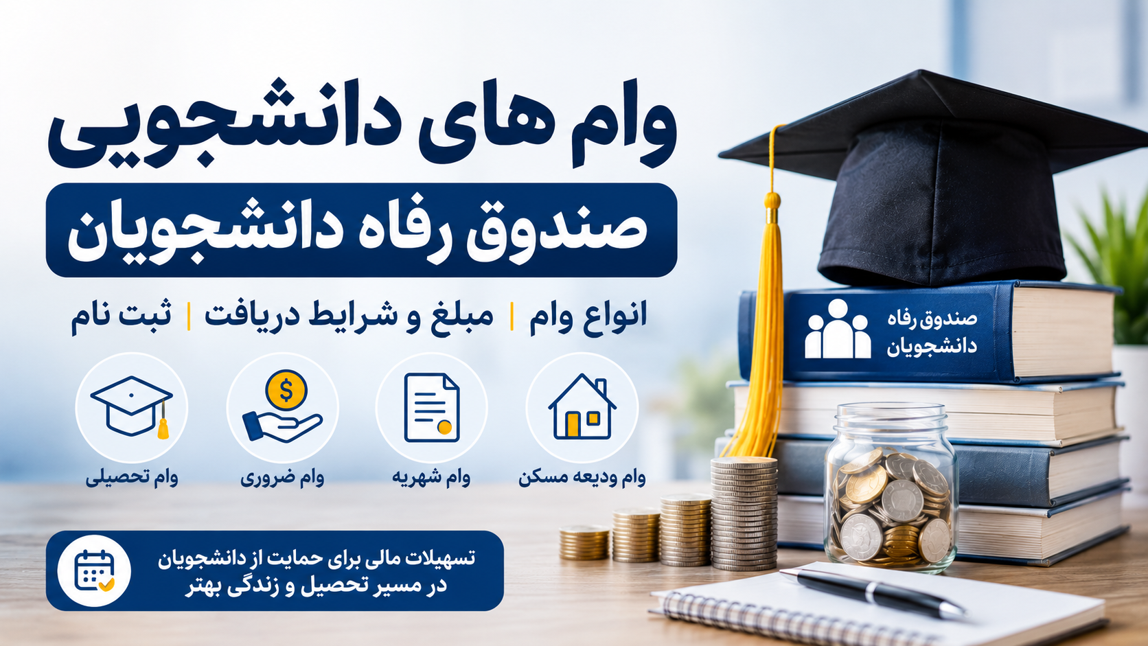 وام های دانشجویی  صندوق رفاه دانشجویان 1405 | شرایط دریافت 