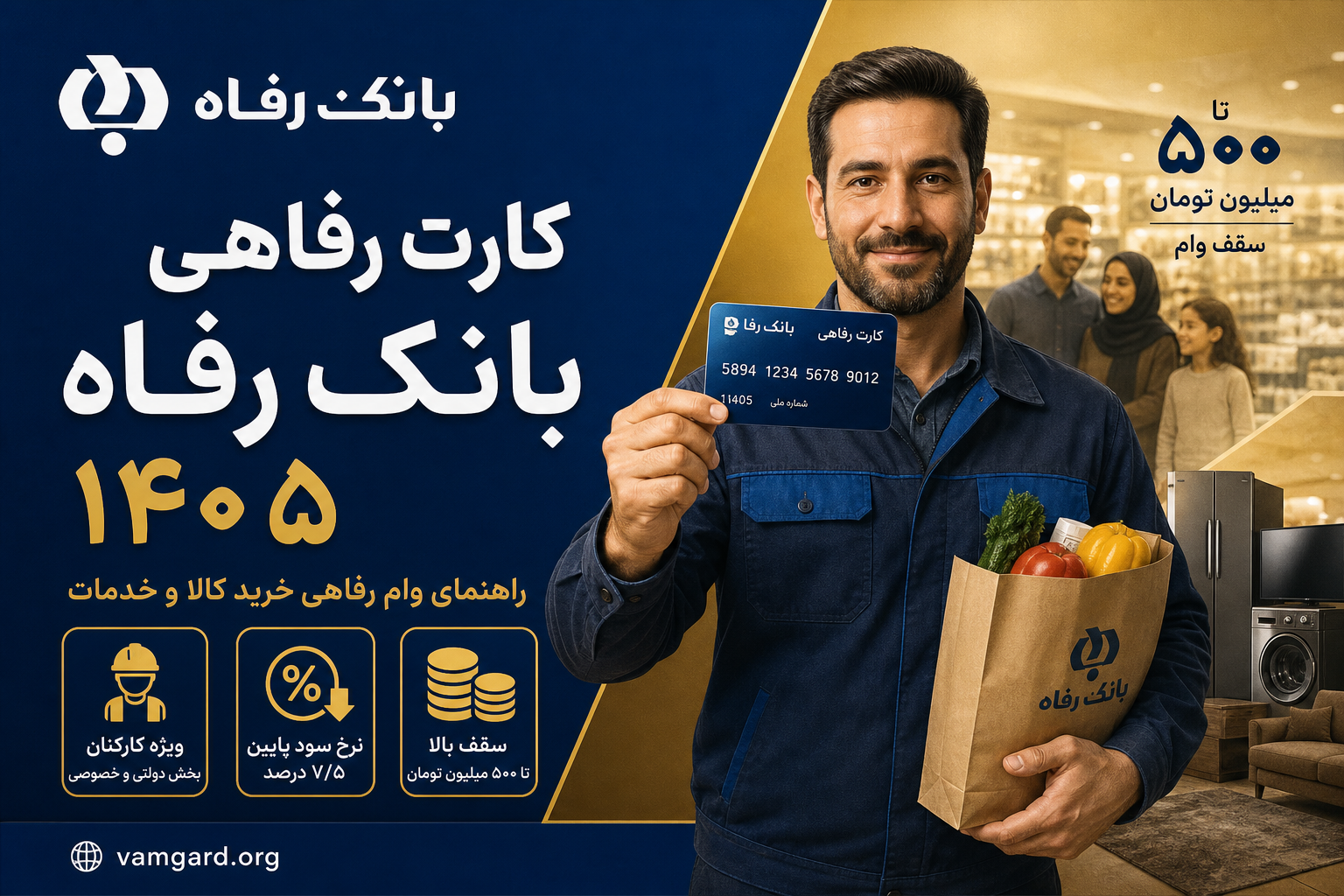 راهنمای کارت رفاهی بانک رفاه ۱۴۰۵