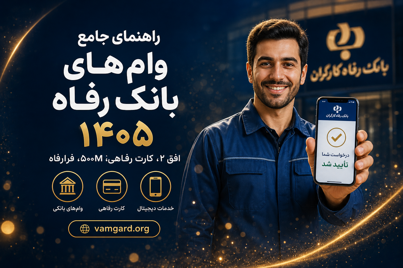 راهنمای جامع وام‌های بانک رفاه کارگران ۱۴۰۵ | افق ۲، کارت رفاهی و فرارفاه